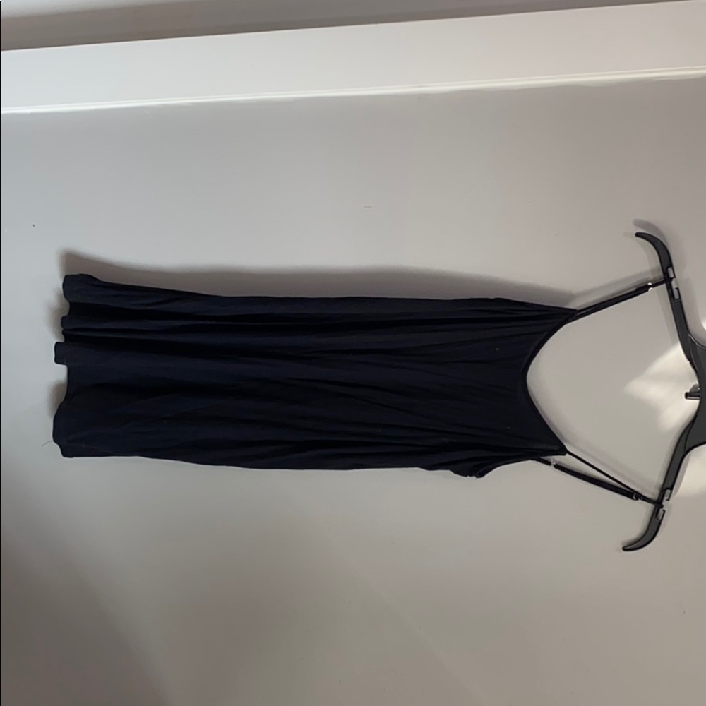 Black slip dress